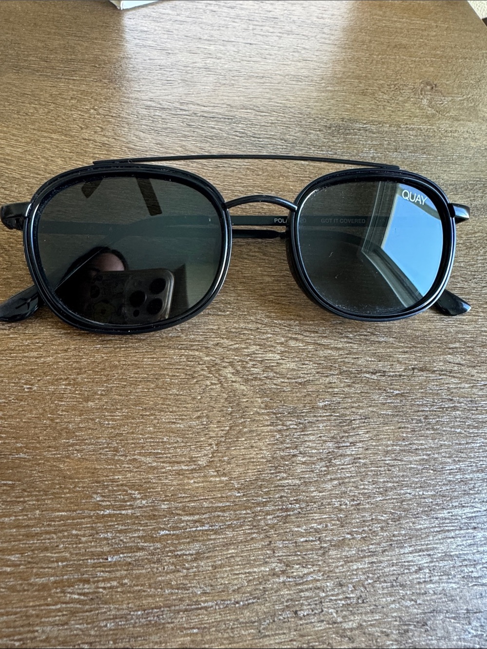 Quay Got it Covered Black Sunglasses